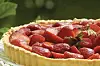 En festlig gæstedessert: Jordbærtærte