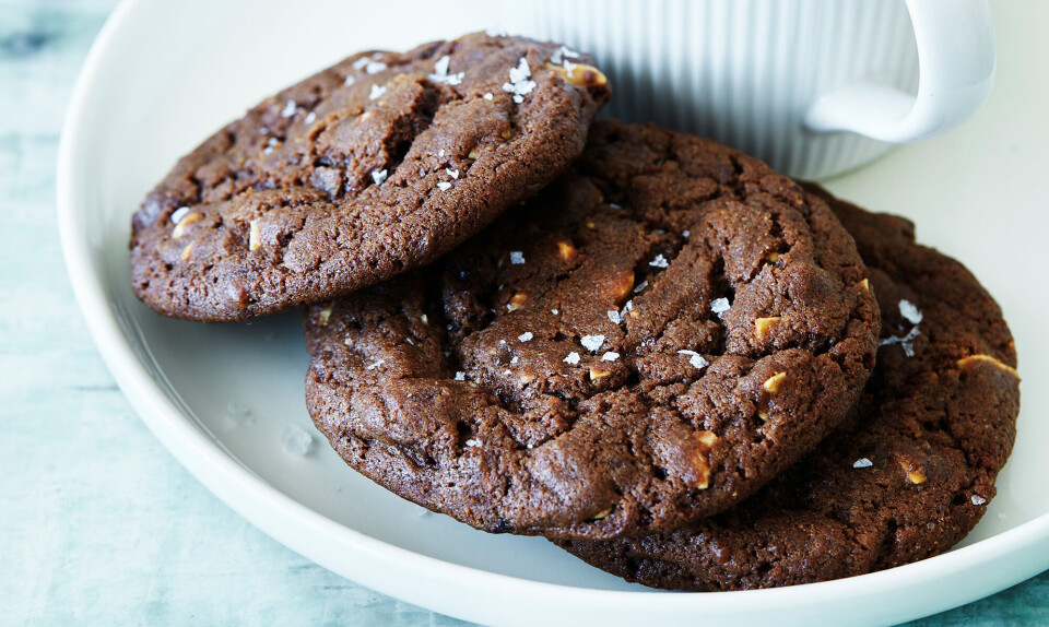 Cookies med seasalt-chokolade