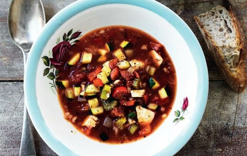 Grøntsagssuppe a la Minestrone Grøntsagssuppe a la Minestrone