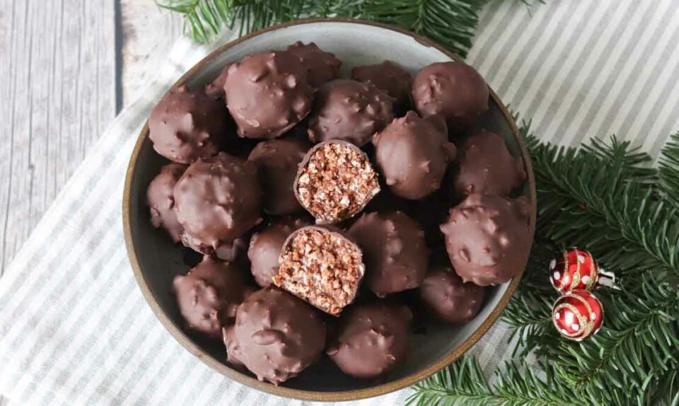 Havregrynskugler med et twist af chokolade, appelsin og Baileys