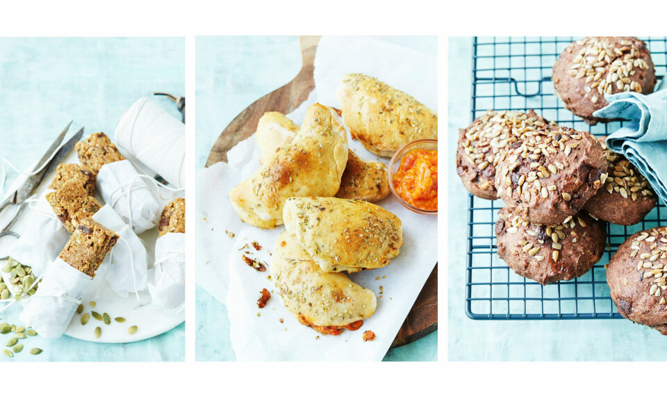3 gode til madpakken: Mini-calzone, myslibar & rugbrødsboller