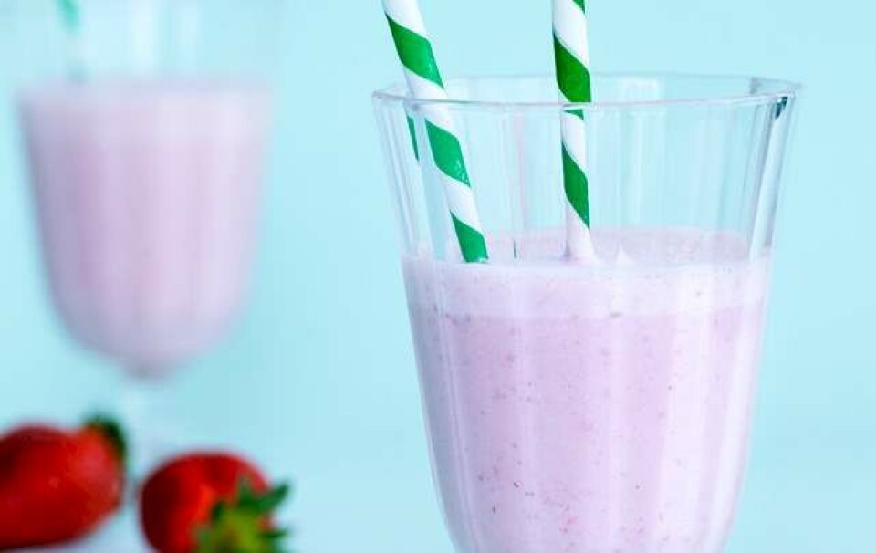Opskrift på jordbær-honning milkshake