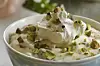 Stracciatella fromage med pistacier