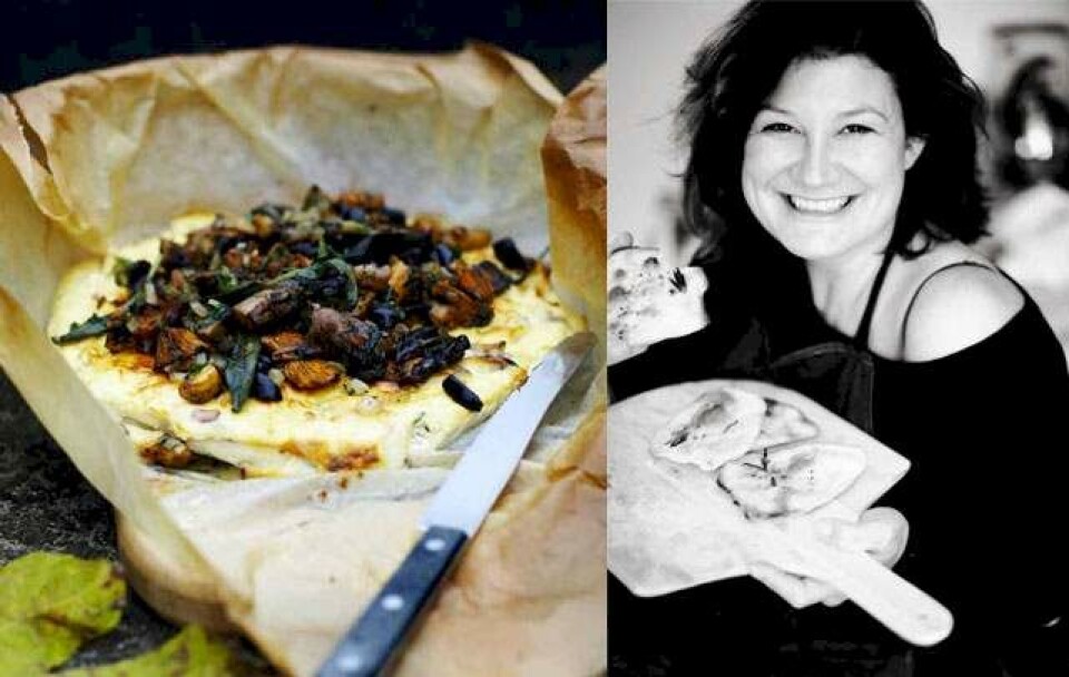 Forfatterens ricottatærte med svampe og krydderurter