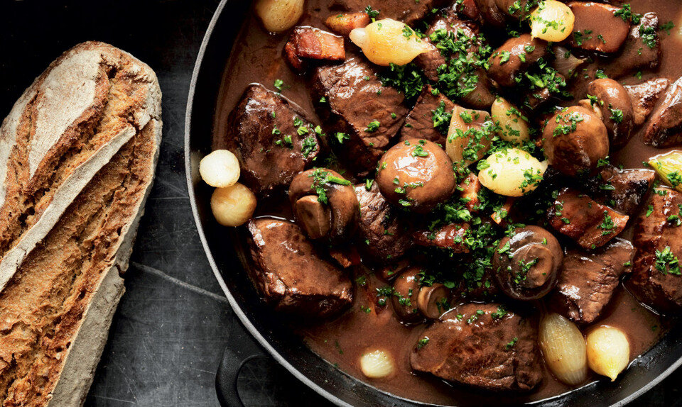 Boeuf Bourguignon opskrift