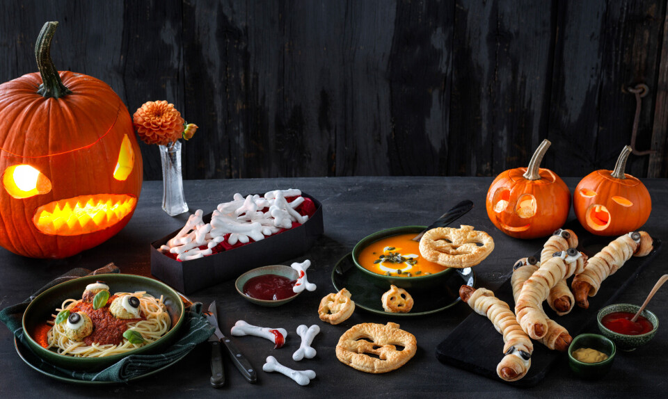 Sjov og festlig halloweenmiddag for hele familien