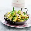 Rør med skinke og edamamebønner