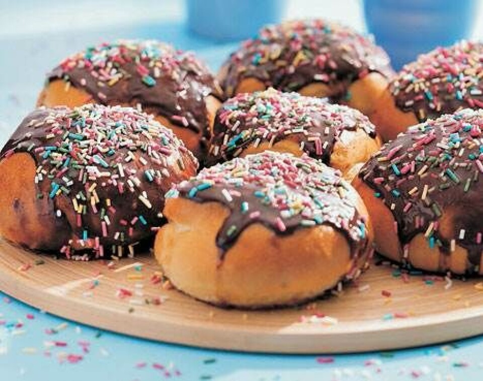 Fastelavnsboller med glasur
