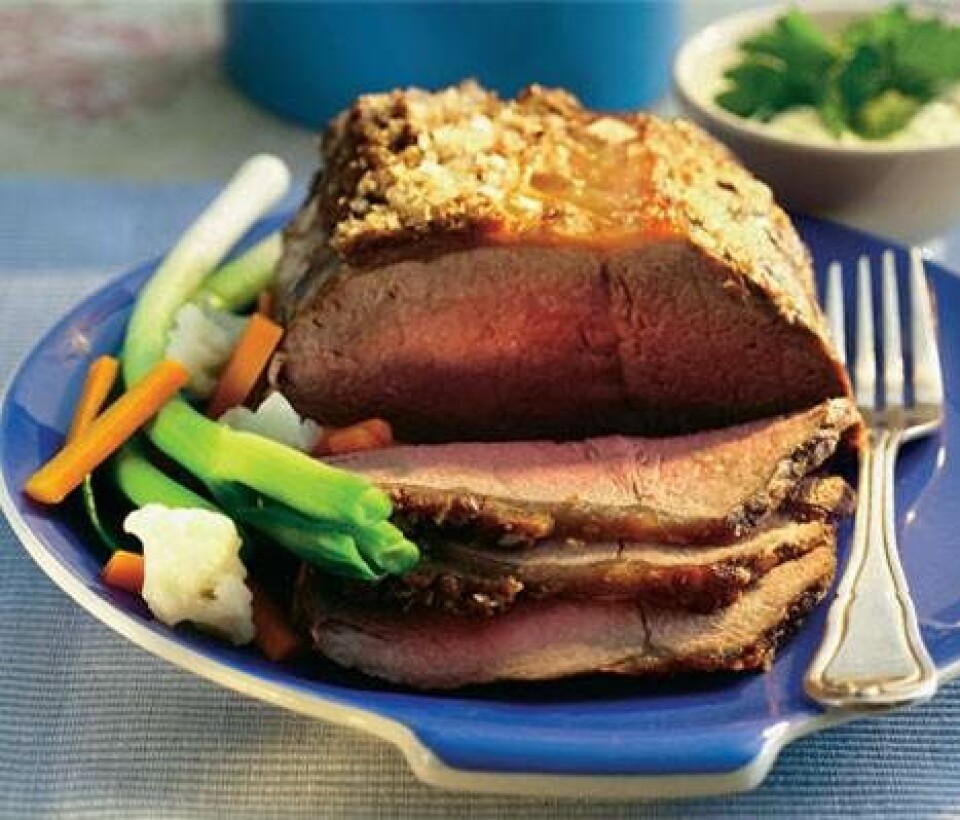 Saltet oksefilet med aioli