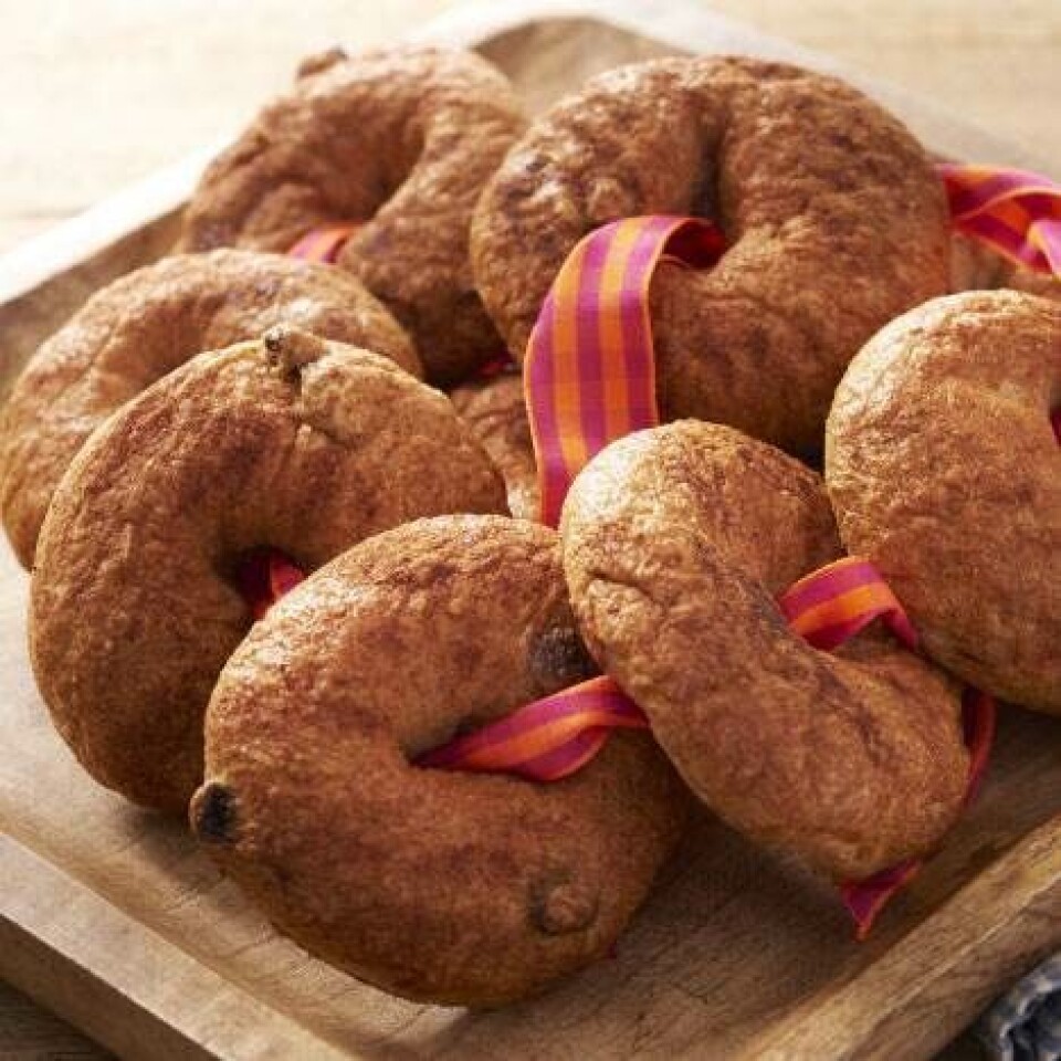 Kanelbagels med rosiner