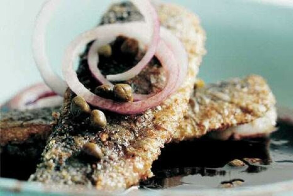 Stegte sild i frugteddike