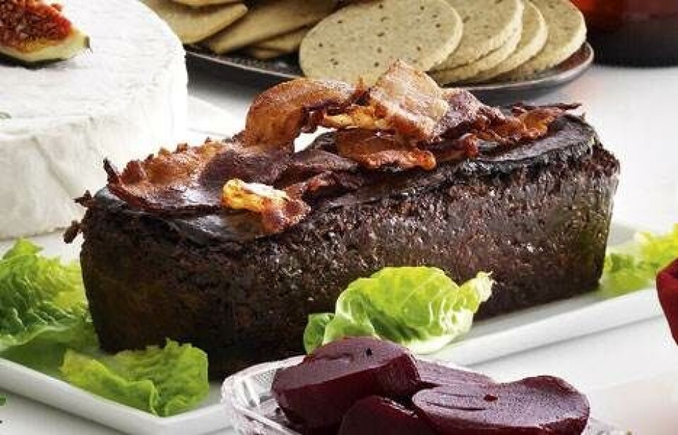 Lun leverpostej med bacon