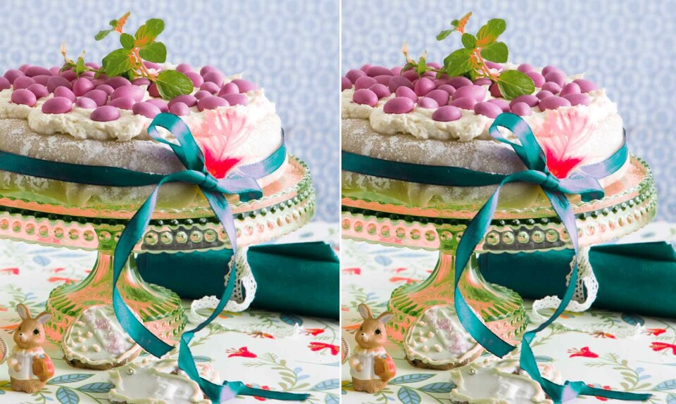 Lagkage med påskeæg