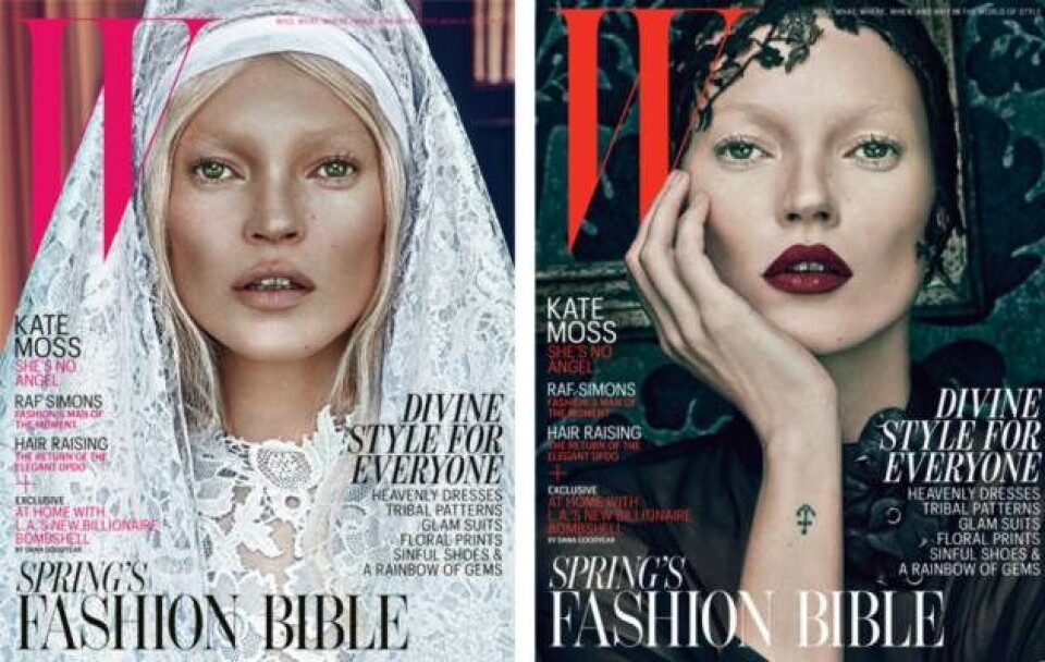 Kate Moss udfolder sin gode og onde side hos W