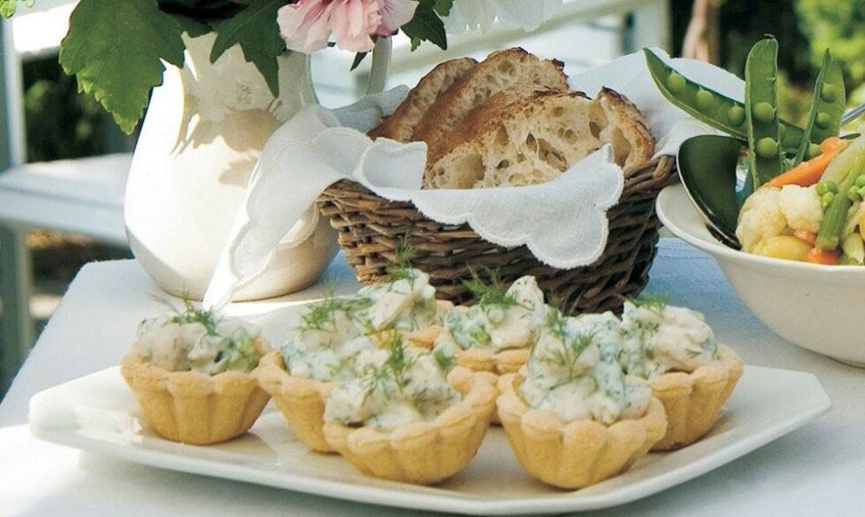 Tarteletter med kylling og asparges