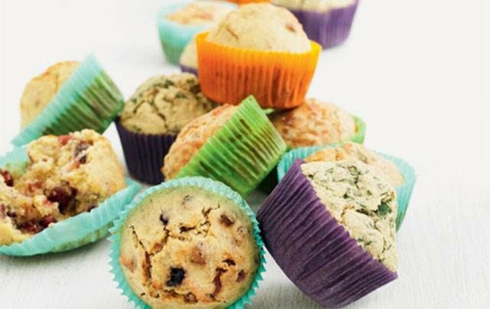 muffins med fuldkorn