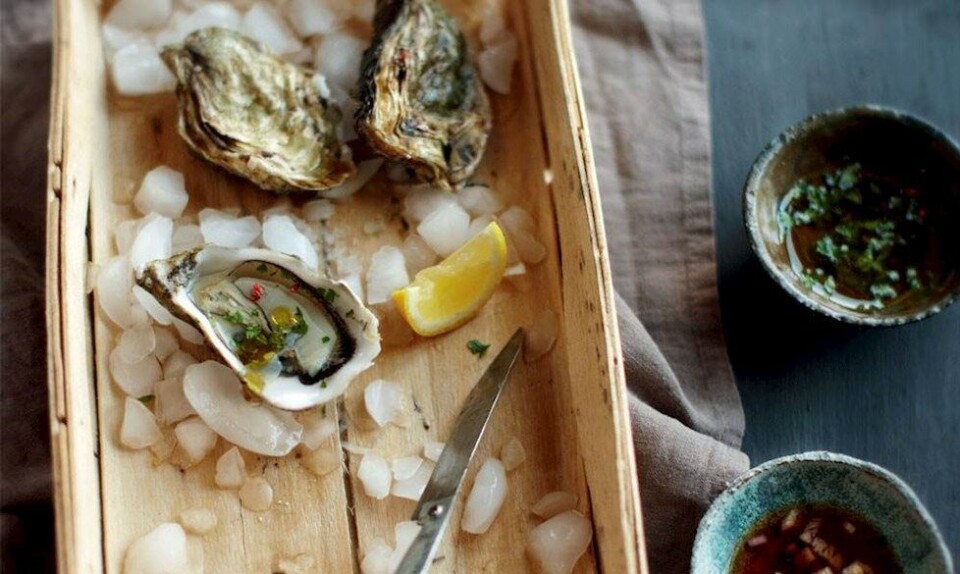 Opskrift på østers med to slags sauce