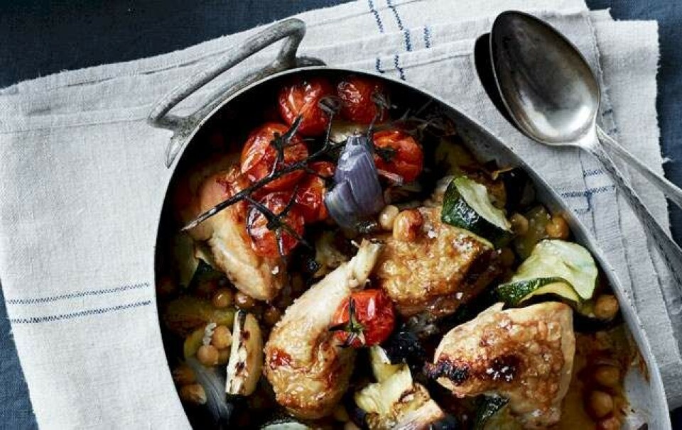 Kylling i ratatouille