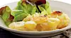 Gratineret kartoffelfad med mornaysovs