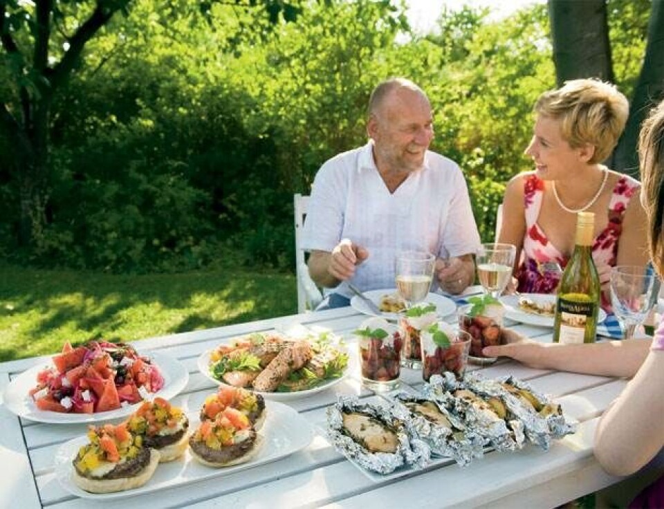 Sommermad i det fri