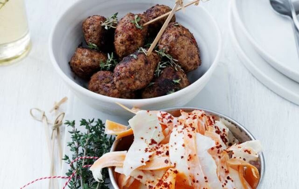 Frikadeller med æble
