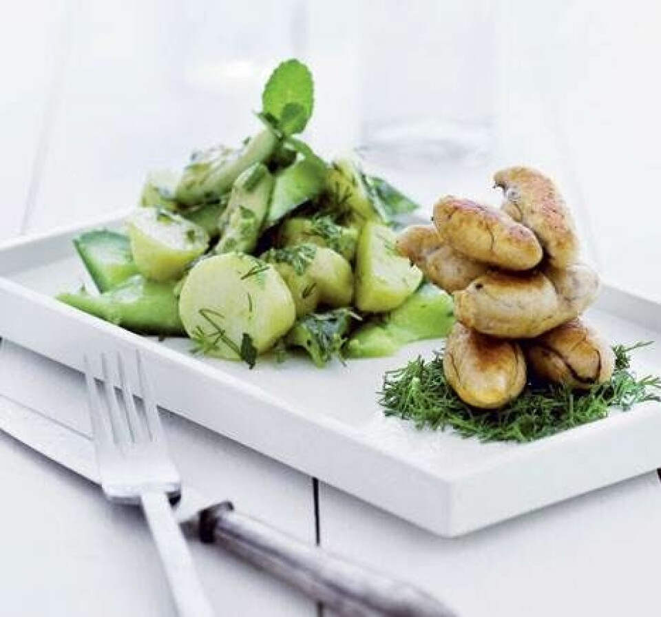 Torskerogn med kartoffelsalat
