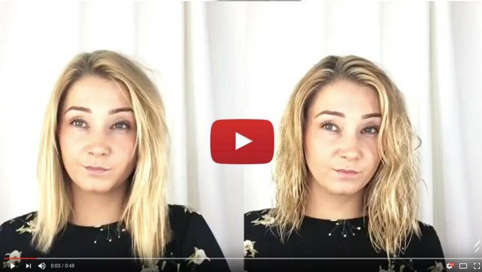 Sådan laver du nemt beachy waves look