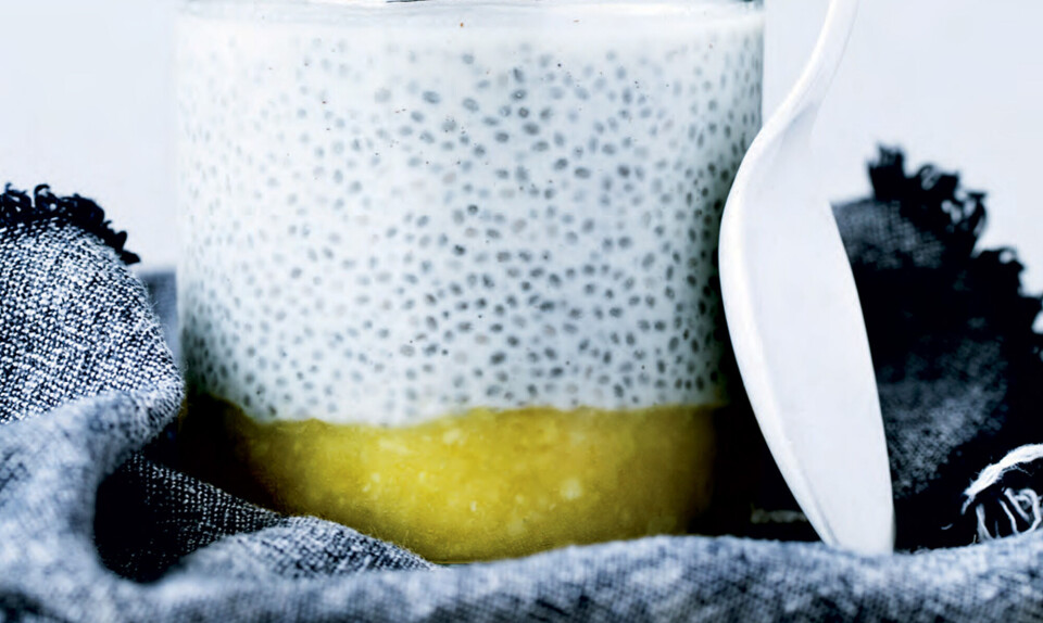 Chiagrød med mango