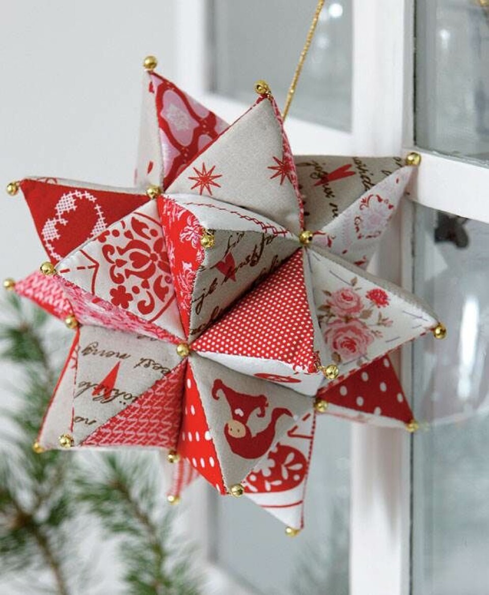 Julepatchwork: Flot patchworkstjerne fra Hendes Verden