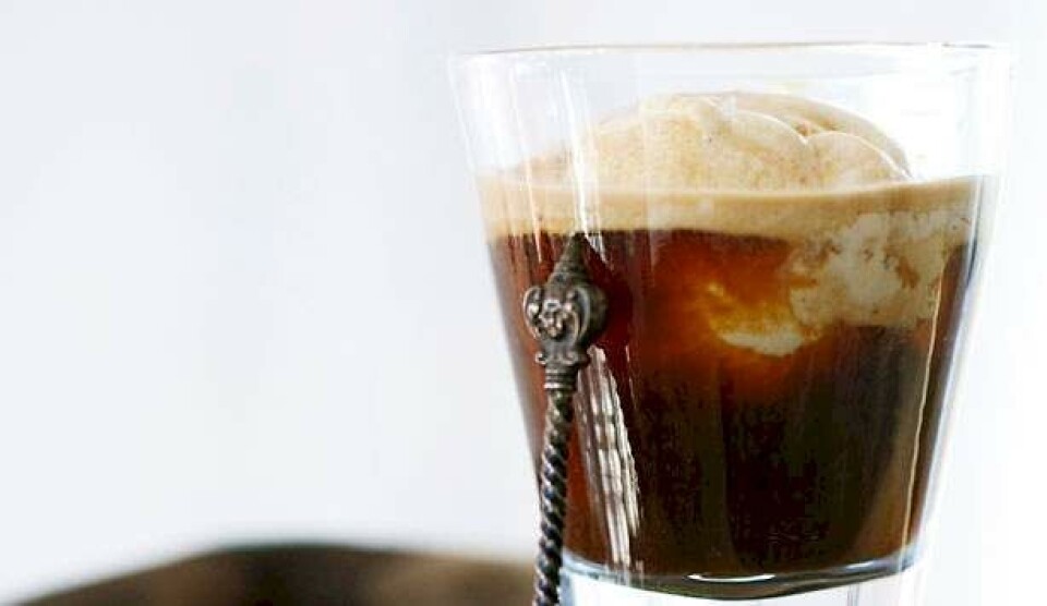 Vaniljeis opskrift med espresso