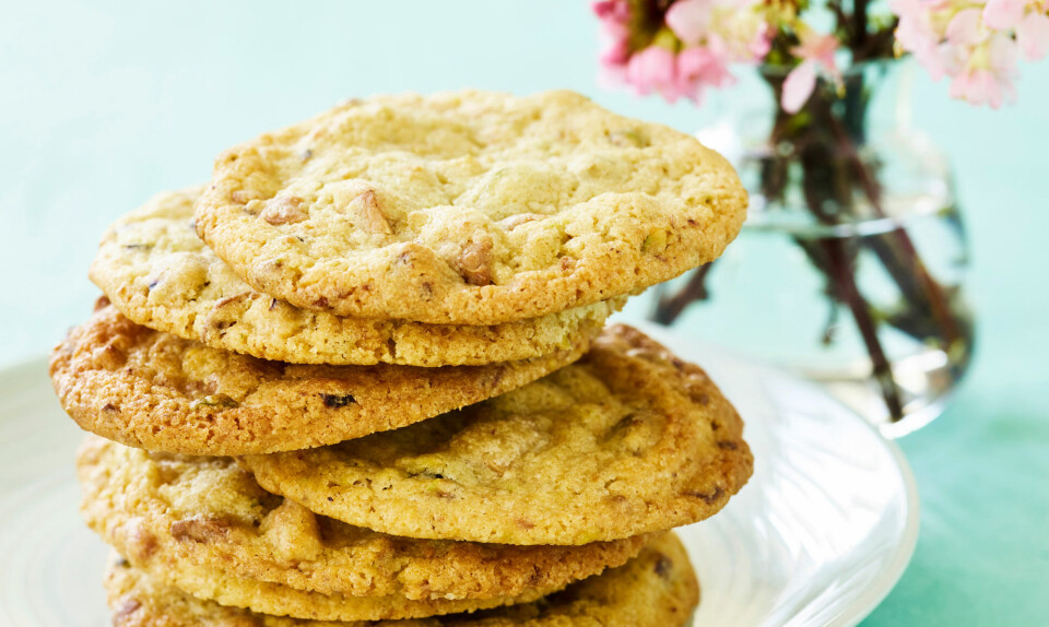 cookies pistacienødder opskrift