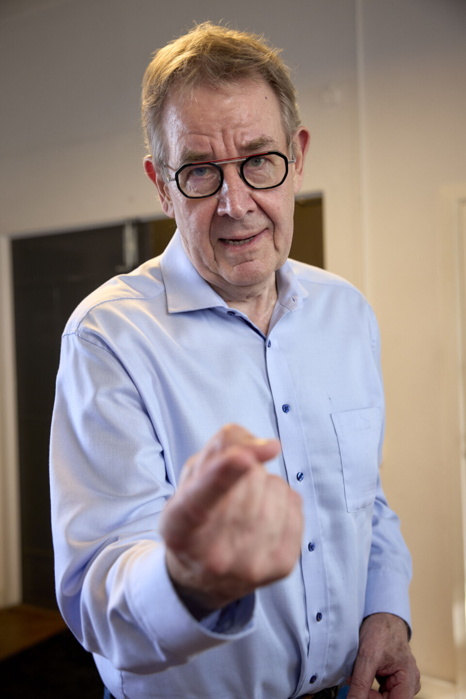 Det var heldigvis ikke en løftet pegefinger.