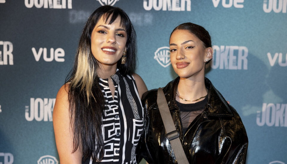 Ihan Haydar sammen med sin lillesøster Farah Haydar til premieren på Joker 2