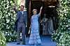Prins Nikolaos og dronning Anne-Marie ved prinsesse Theodora og Matthew Kumars bryllup i Athen.