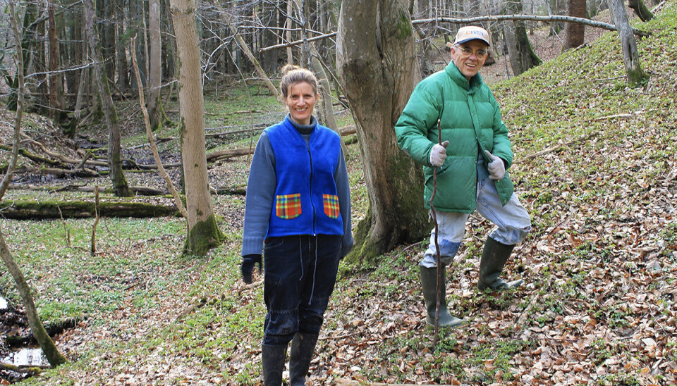 Jørgen og Anne delte en stor glæde ved naturen og derfor er ét af hendes yndlingsbilleder af de to da også taget i en skov. Billedet er fra 2010.