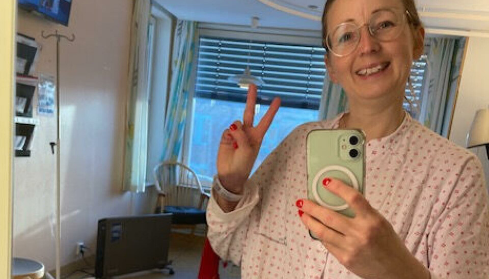 Silje halvanden uge efter sin transplantation.