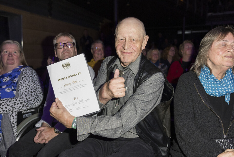 Henning Stærk, 75, blev velfortjent hædret for sin livslange indsats.