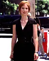 Portræt af Cynthia Nixon, som spiller Miranda Hobbes i serien Sex and the City.