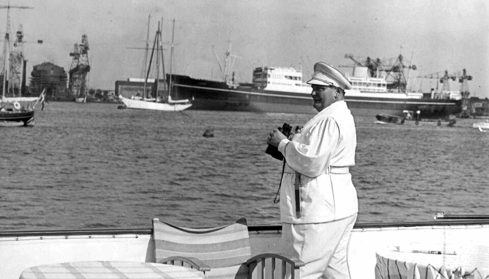Göring ombord på sin lystyacht ”Carin II” ved Langelinie i 1938. Den wienerbrødselskende nazist havde som 26-årig et årelangt ophold i København og besøgte siden ofte Danmark.