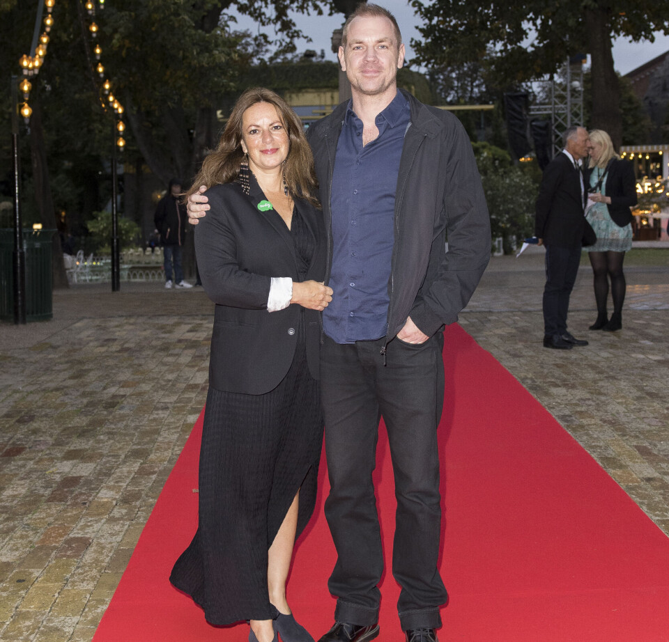 Gaia og Morten har to sønner på 18 og 16 år. Her er parret til premiere på 'PLATT-FORM: Er vi gået for langt?', Glassalen i Tivoli i 2022.