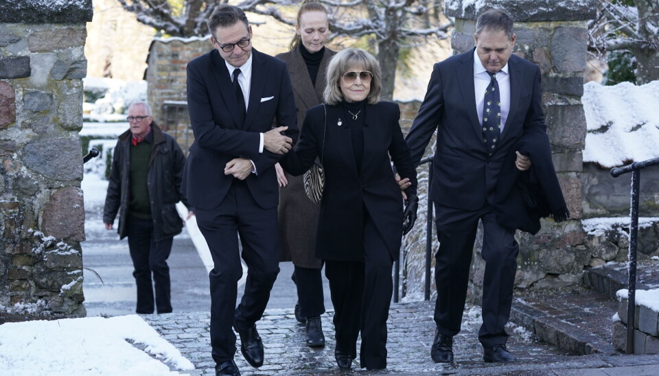 Susse Wold med sønnen Christan Mørk (Til venstre, red.).