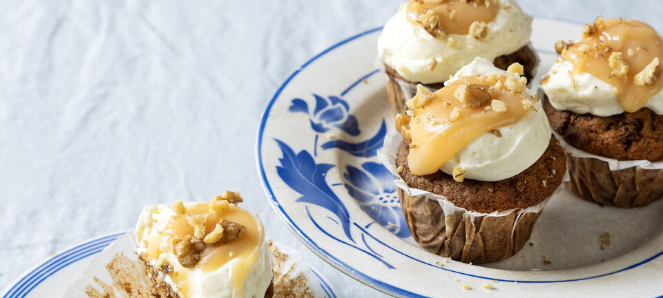 De lækreste gulerodsmuffins med karamel