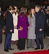 Kong Frederik, dronning Mary, prinsesse Isabella, prinsesse Josephine og prins Vincent til repremiere på 'Nøddeknækkeren' i Tivolis Koncertsal lørdag den 30. november 2024.