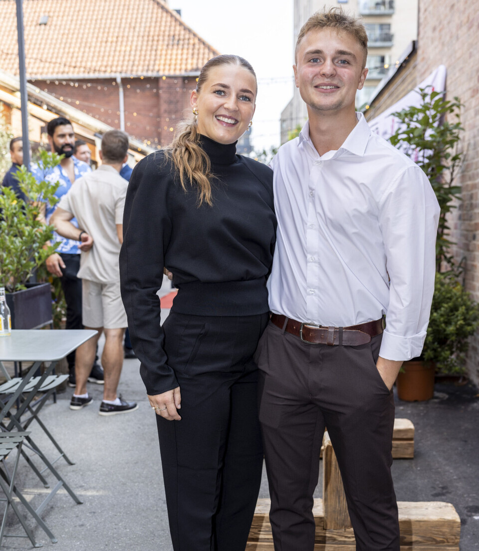 Pressemøde på 'Robinson Ekspeditionen' 2024. Camilla Schrøder og Nicolaj Schrøder