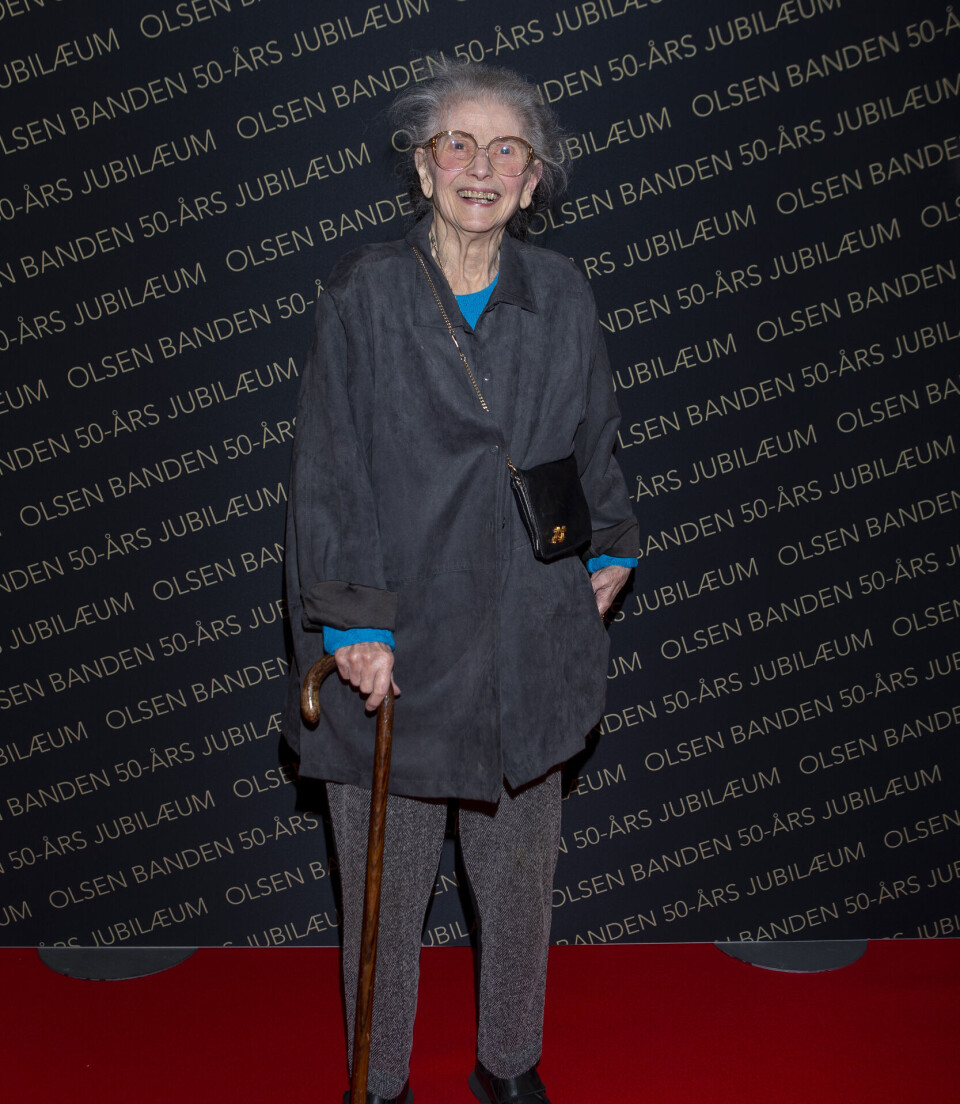 Elin Reimer i 2018 til 50-års jubilæum for Olsen Banden.