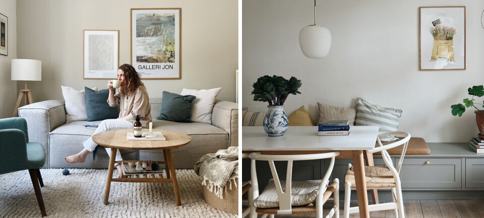 Stina ændrer sjældent på indretningen i sit hjem: 'Jeg undgår spontane køb og trends'