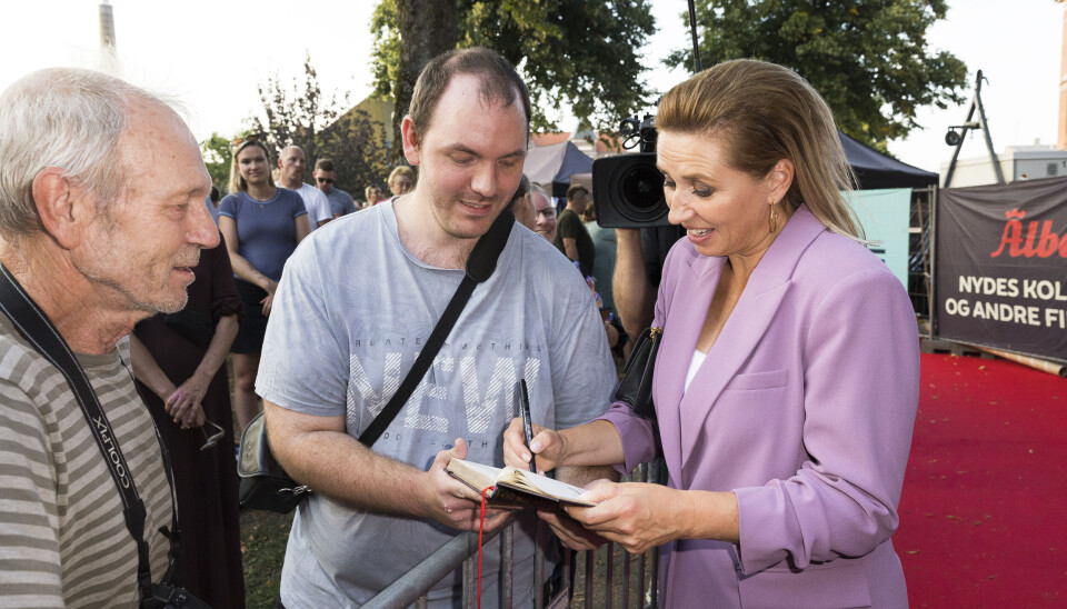 Mette Frederiksen i Svendborg torsdag den 29. august 2024.