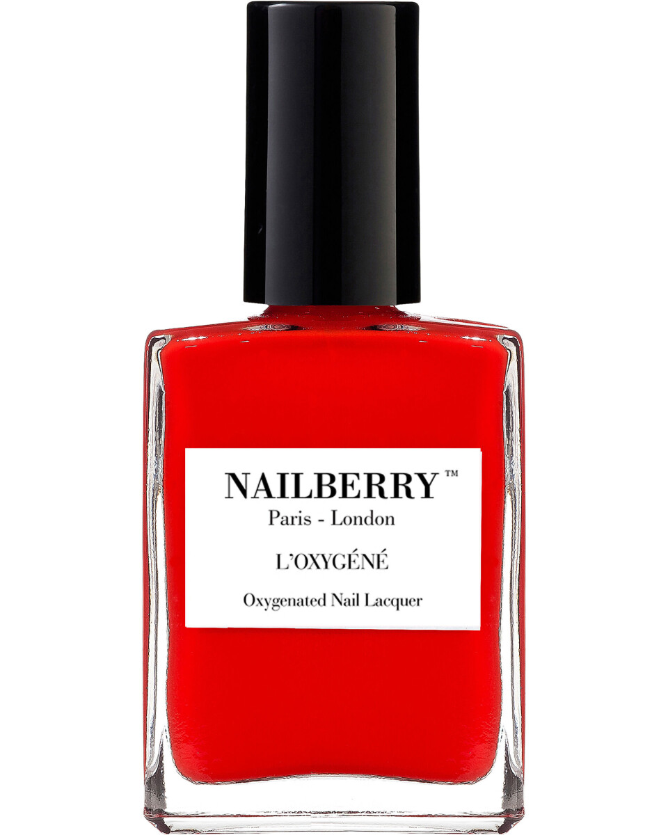 Neglelak i farven Cherry Cherié, Nailberry, 165 kr.