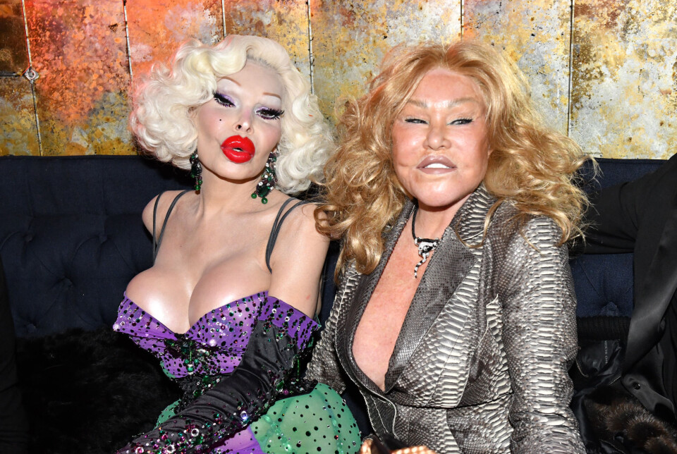 Amanda Lepore og Jocelyn Wildenstein i New York den 28. oktober 2021.