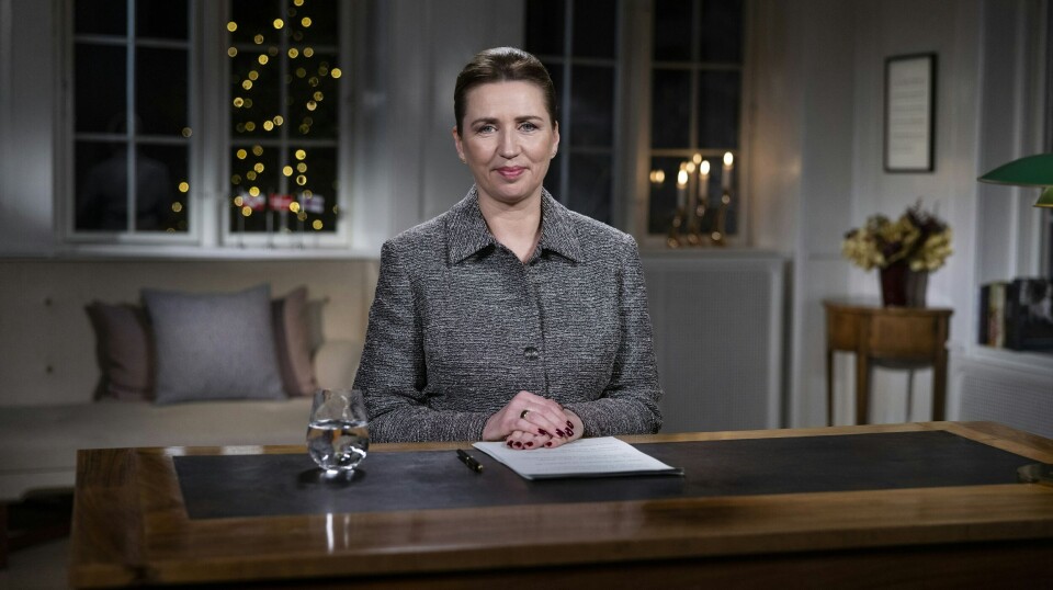 Mette Frederiksens nytårstale fra Marienborg den 1. januar 2025.